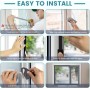 GUIGA Mosquiteras para Ventanas,Malla Mosquitera Para Puerta y Ventanas,Mosquiteras Ventana de Insectos de la Protección de la