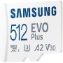 SAMSUNG EVO Plus MicroSDXC 512GB UHS-I U3 V30 Clase 10 + Adaptador SD