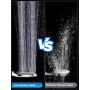 YEAUPE PRO Alcachofa de ducha de mano con 6 tipos de chorro, con manguera de 1,6 m, con función antical, cromado