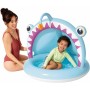 Intex Piscina Infantil Hinchable Angler Fish, 127 x 102 x 86 cm, con Parasol, Suelo Acolchado, Diseño de pez abisal en 3D,