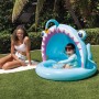 Intex Piscina Infantil Hinchable Angler Fish, 127 x 102 x 86 cm, con Parasol, Suelo Acolchado, Diseño de pez abisal en 3D,