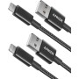 Anker Cable iPhone, paquete de 2 de 1m, cable USB-A a Lightning de nailon premium, cable certificado MFi para iPhone SE/Xs/XS