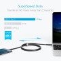 Anker PowerLine II - Cable conector de USB-C a USVB-C 3.1 Gen 2, de 91,4 cm, con alimentación, para Galaxy S8, S8+, Google