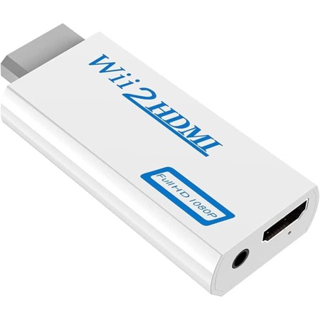 SZJUNXIAO Wii a HDMI Converter, Convertidor Wii a HDMI Wii2HDMI Adaptador de Video Full HD 1080P con Salida de Audio de 3,5 mm