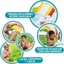 INTEX 57154 - Piscina infantil hinchable con dispersor de agua y tobogan jardin, centro de juegos para niños