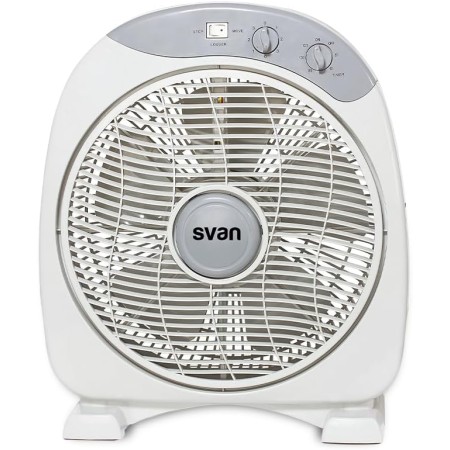Svan Grey Floor Fan SVS351200. 3 Speed, 60 min Timer, 5 Blades,