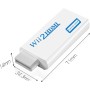 SZJUNXIAO Wii a HDMI Converter, Convertidor Wii a HDMI Wii2HDMI Adaptador de Video Full HD 1080P con Salida de Audio de 3,5 mm