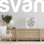 Svan Grey Floor Fan SVS351200. 3 Speed, 60 min Timer, 5 Blades,