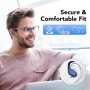 Auriculares Inalambricos, Auriculares Bluetooth 5.3 con Gancho de la Oreja, 60H de Reproducción, Pantalla LED, Llamada ENC HD,