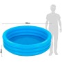 Intex 58446NP - Piscina Hinchable 3 Aros Azul 168 x 38 cm, 581 litros