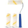 PARENCE.- Juego de 3 rodillos pequeños con mango – rollos de 10 cm, mango de 20 cm – Ideal para trabajos de precisión y retoques