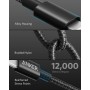 Anker 331 USB-C auf Lightning Kabel, New Nylon USB-C auf Lightning Ladekabel (30cm), Geeignet für iPhone 13 13 Pro 12 Pro Max 12