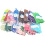 XMKT 100 bridas para cables, 18 colores, 2,5 mm x 100 mm, 2,5 mm x 100 mm, autobloqueo, de nailon, color blanco y negro (negro)