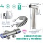 CHILL HOUSE Ducha Higienica para WC en Acero Inox con Grifo bidet, Manguera Bidet y Ducha bidet para Inodoro Completo - Grifo