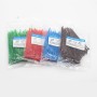 XMKT 100 bridas para cables, 18 colores, 2,5 mm x 100 mm, 2,5 mm x 100 mm, autobloqueo, de nailon, color blanco y negro (negro)