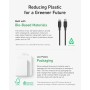 Anker Cable de carga USB-C a Lightning 541 de nailon orgánico (negro fantasma, 180 cm), certificado MFi, cable de carga rápida