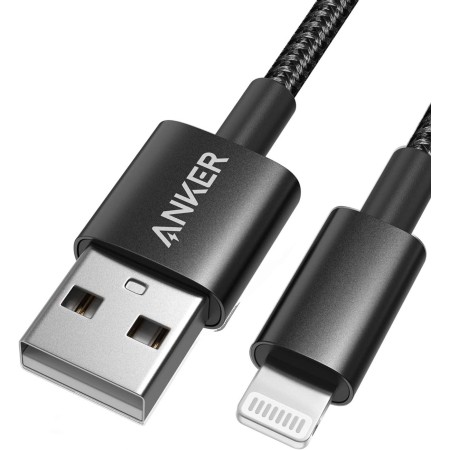 Anker cable iphone, USB-A a Lightning de nylón, cable iphone carga rapida certificado MFi para iPhone SE/XS/XS Max/XR/X/8