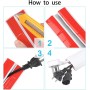 Canaleta autoadhesiva para cables, puente para cables de alimentación domésticos, protector de cables, blanco, cubierta para