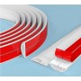 Canaleta autoadhesiva para cables, puente para cables de alimentación domésticos, protector de cables, blanco, cubierta para