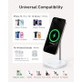Anker Base de Cargador Inalambrico iPhone Ajustable 2 en 1 con Cable USB-C de 1,5m, Doble Led Carga de 15W Máx, Compatible con