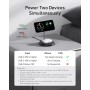 Anker Base de Cargador Inalambrico iPhone Ajustable 2 en 1 con Cable USB-C de 1,5m, Doble Led Carga de 15W Máx, Compatible con