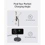 Anker Base de Cargador Inalambrico iPhone Ajustable 2 en 1 con Cable USB-C de 1,5m, Doble Led Carga de 15W Máx, Compatible con