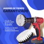 Cepillo Taladro Tapicería - Cepillo Giratorio para Limpieza de Coche, Alfombras y Tapizados - Accesorios para Taladro Ideales