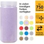 Heku 30330-06: Arena decorativa (750 g, en lata resellable), color lila, 750g