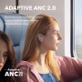 Soundcore by Anker Liberty 4 NC Auriculares Inalámbricos con Cancelación de Ruido Adaptativa para Oídos y Alrededores (Azul