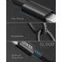 Anker 331 Cable USB-C a Lightning, Nuevo cable de carga de nylon USB-C a Lightning (180cm), adecuado para iPhone 13 13 Pro 12