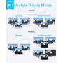 Anker Adaptador USB-C a HDMI Dual, Adaptador USB-C Compacto y portátil, Compatible con 4K a 60 Hz y 4K a 30 Hz Dual, para