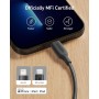 Anker cable iphone, PowerLine III Cable Lightning de carga para iPhone, certificado MFi, para iPhone X, Xs, Xr, Xs Max, 8, 8