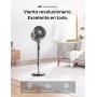 Dreo Standing Fan, 80ft Degree Whole Room Pedestal Fan, 120°+120°Oscillating Fans with Remote/Voice/Wifi/Alexa, 8 Speed