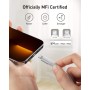 Cable de cargador de iPhone de Anker, Powerline+ II Cable Lightning, (certificado MFI) compatible con iPhone 14/13/12/11 SE 11