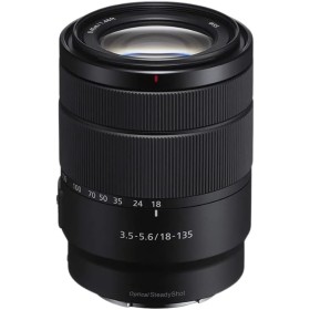 Sony Lente Zoom (Montura E, Formato APS-C, 18 - 135 mm F3.5-5.6 Oss, Zoom de 7.5 X), Color Negro