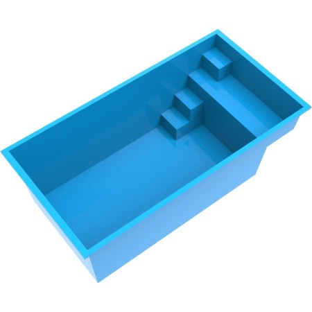 Piscina de Fibra de Vidrio Resistente, Duradera y Fácil de Mantener para tu Jardín o Patio (430cm*225cm)