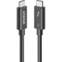 Anker Cable Thunderbolt 3 50cm,USB C a USB C,Soporta carga superrápida de 100W y transferencia rápida de datos,para MacBook