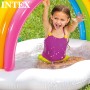 Intex 57140NP - Piscina, Piscina Hinchable Infantil, diseño arcoíris, Piscina Infantil Redonda, pulverizador, Suelo Acolchado y