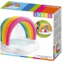 Intex 57140NP - Piscina, Piscina Hinchable Infantil, diseño arcoíris, Piscina Infantil Redonda, pulverizador, Suelo Acolchado y