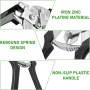 Pinzas para Vallas, Grapadora de Embutidos con 600 Clips, Hierro Galvanizado + Plástico, Agarre Cómodo, para Vallas, Jaulas de