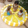 Intex, Piscina Infantil Hinchable, Forma Redonda, Diseño limón, Ø147x33 cm, 330 litros, 3 cámaras de Aire, Incluye Parche