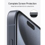 Anker Protector de Pantalla Duradero para iPhone 15 Pro Max(2 Uds), Película de Cristal Corning, con Instalación Rápida y