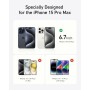 Anker Protector de Pantalla Duradero para iPhone 15 Pro Max(2 Uds), Película de Cristal Corning, con Instalación Rápida y