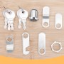 Cerradura de Buzón con 4 Llaves y 5 Placas de Bloqueo Diferentes, Cerradura de Levas 16mm, Diámetro de 18 mm, Cerradura de