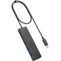 Anker Hub USB C, Hub USB de 5 Gbps de 4 Puertos, 60cm Cable OTG ultradelgado y extendido, para MacBook, Mac Pro, Mac Mini, iMac,