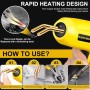 TAVADA 200W Soldador de Plástico,Plástico Soldadura Máquina con 900PCS Grapas,Kit de Reparación de Parachoques de Coche para la