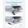 Anker Hub USB C, Hub USB de 5 Gbps de 4 Puertos, 60cm Cable OTG ultradelgado y extendido, para MacBook, Mac Pro, Mac Mini, iMac,