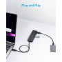 Anker Hub USB C, Hub USB de 5 Gbps de 4 Puertos, 60cm Cable OTG ultradelgado y extendido, para MacBook, Mac Pro, Mac Mini, iMac,