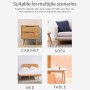 Qodiacl 4 Piezas Patas Madera para Muebles de Cuadrada 10cm Patas Mesillas de Noche de Madera Roble Patas de Repuesto para Sofá,