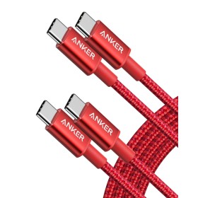 Anker Cable USB C Carga Rapida,60W Cable USB C de Nylón, Paquete Doble, para iPhone 16/16 Pro/16 Plus/15/16 ProMax, iPad